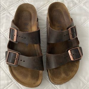 Birkenstock Brown Leather Sandals Size 36 (5)